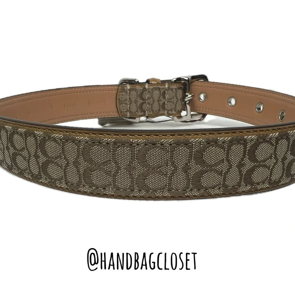 Coach Signature Leather Vintage Light Brown Tan Size Large 17-21” Dog Collar
